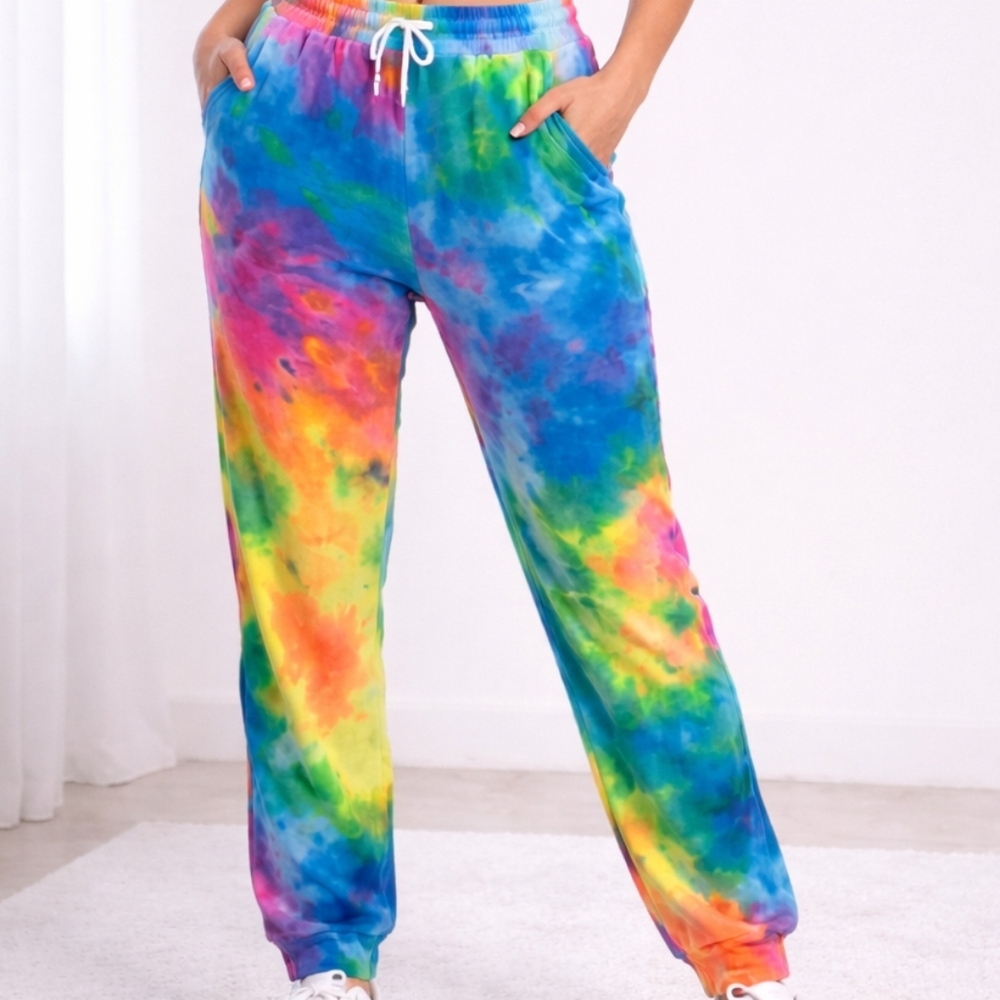 Colorful Tie-Dye Women's Jogger Pants